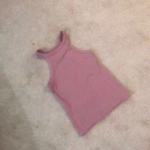 ribbed lilac tank top